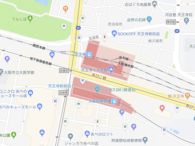 天王寺店地図